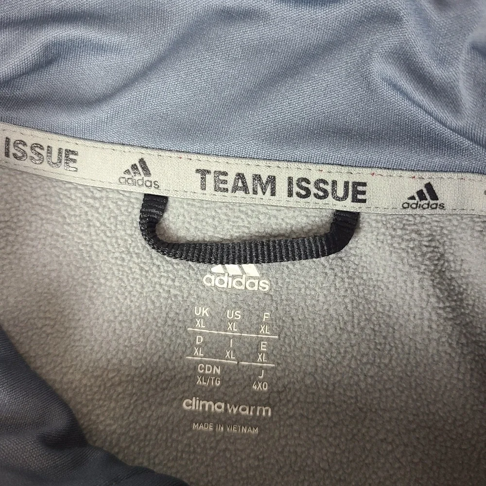 Adidas Sweater Mens XL Red Climawarm‎ Team Issue Quarter Zip Sweatshirt